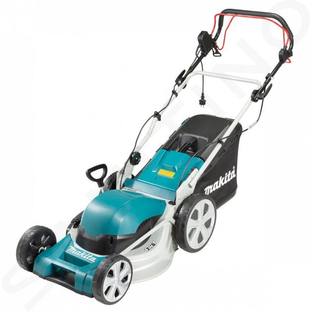 Makita Zahradní technika - Elektrická sekačka na trávu 1800 W, záběr 46 cm, s pojezdem ELM4621