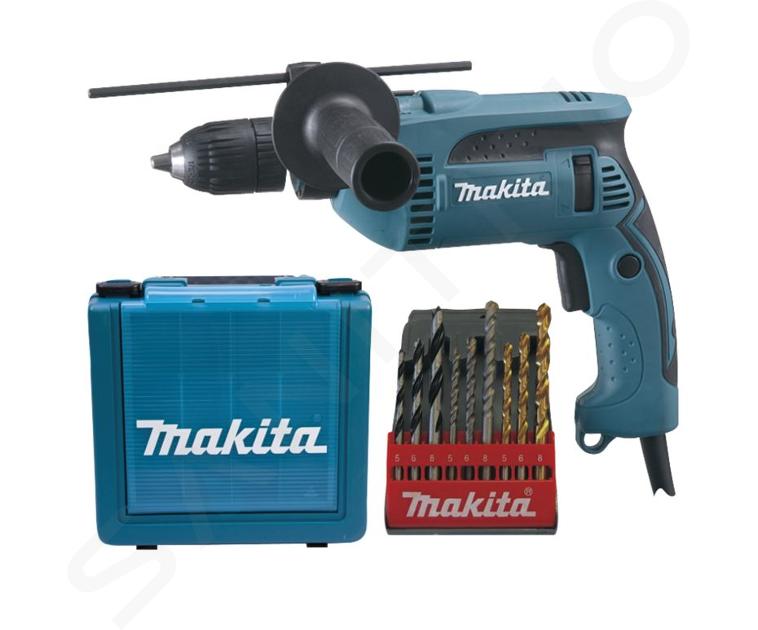 Makita Náradie - Príklepová vŕtačka 680 W, s príslušenstvom HP1641K1X