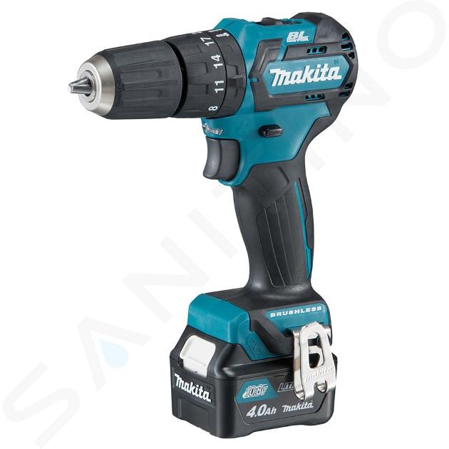 Makita Outillage - Perceuse-visseuse à percussion sans fil 10,8V, 2 batteries 4.0 Ah, chargeur HP332DSME