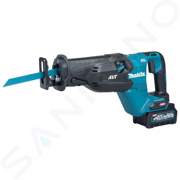 Makita Utensili - Seghetto universale a batteria da 40 V, 2x batterie da 4,0 Ah, caricabatterie JR002GM201