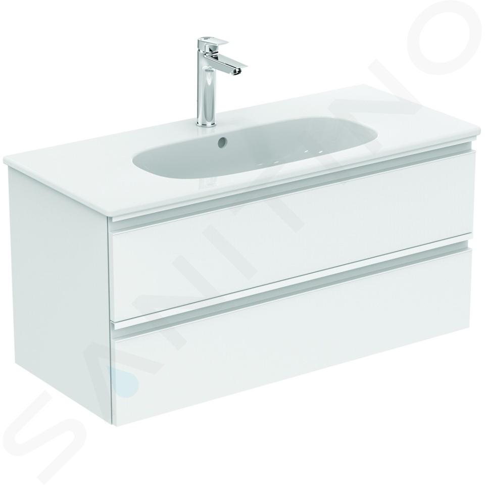 Ideal Standard Tesi - Meuble sous lavabo, 1000x440x490 mm, blanc brillant T0052OV