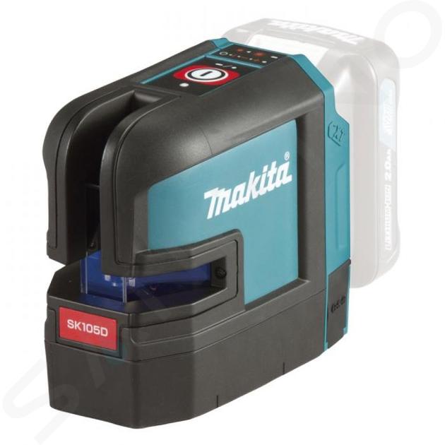 Makita Unelte - Laser cu rază roșie cu linii încrucișate pe acumulator de 12V, fără baterie și încărcător SK105DZ