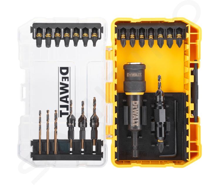 DeWALT Příslušenství - Sada záhlubníku Flip and Drive a příslušenství, Tough Case DT70779T