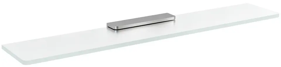 Sapho Pirenei - Mensola, lunghezza 50 cm, vetro latte/cromo MY009-03