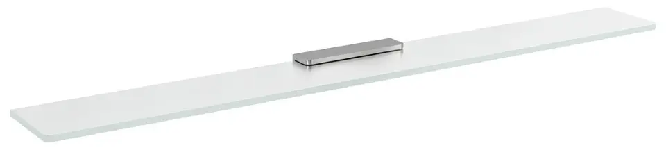 Sapho Pirenei - Mensola, lunghezza 80 cm, vetro latte/cromo MY009-06