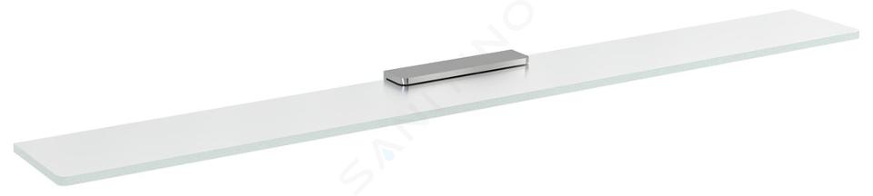 Sapho Pirenei - Ablage, Länge 80 cm, Milchglas/Chrom MY009-06