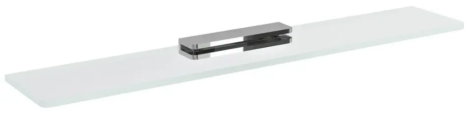 Sapho Pirenei - Mensola, lunghezza 50 cm, vetro trasparente/cromo MY009-13