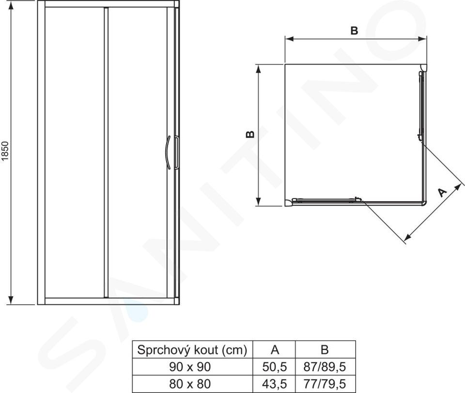 Ideal Standard Tipica - Compensatieprofiel 25 mm, silver brill (mat zilver) T2196YB