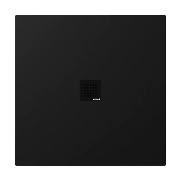 E-shop Polysan Tre - Sprchová vanička Neca 90x90 cm, matná čierna 84300.21