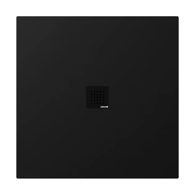 Polysan Tre - Душ-тава Neca 90x90 см, матово черна 84300.21