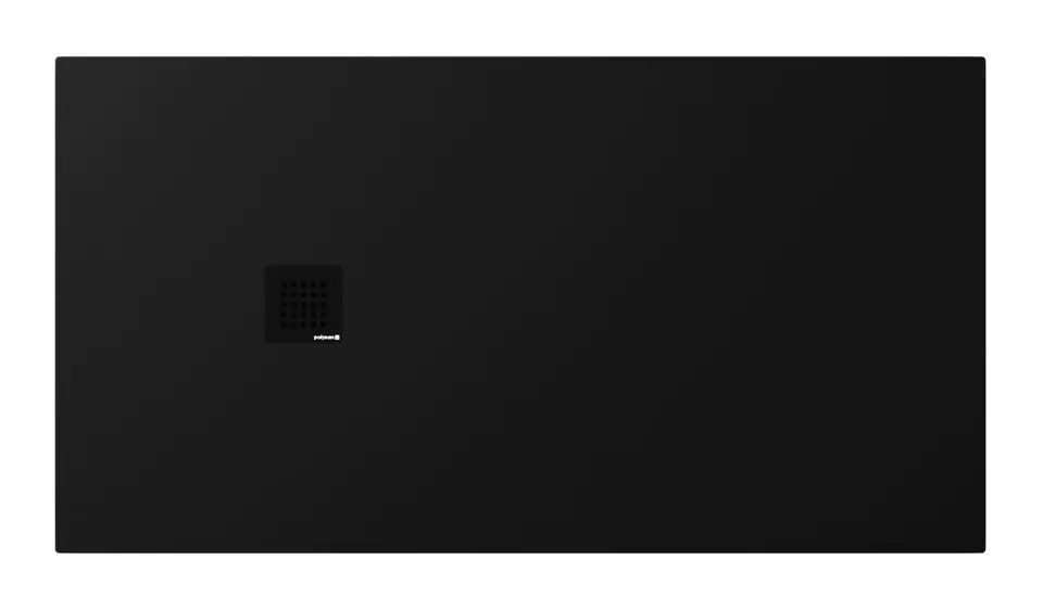 E-shop Polysan Tre - Sprchová vanička Neca 150x80 cm, matná čierna 84305.21