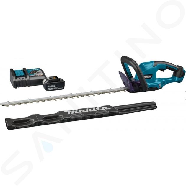 Makita Zahradní technika - 18V AKU plotové nůžky 60 cm, 1x aku 5,0 Ah LXT, nabíječka DUH607RT