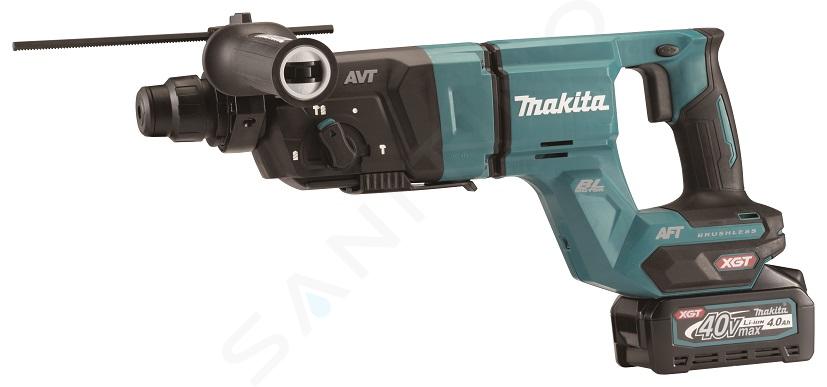 Makita Náradie - 40V AKU kombinované kladivo, 2x aku Li-ion XGT 4,0 Ah, nabíjačka HR007GM201