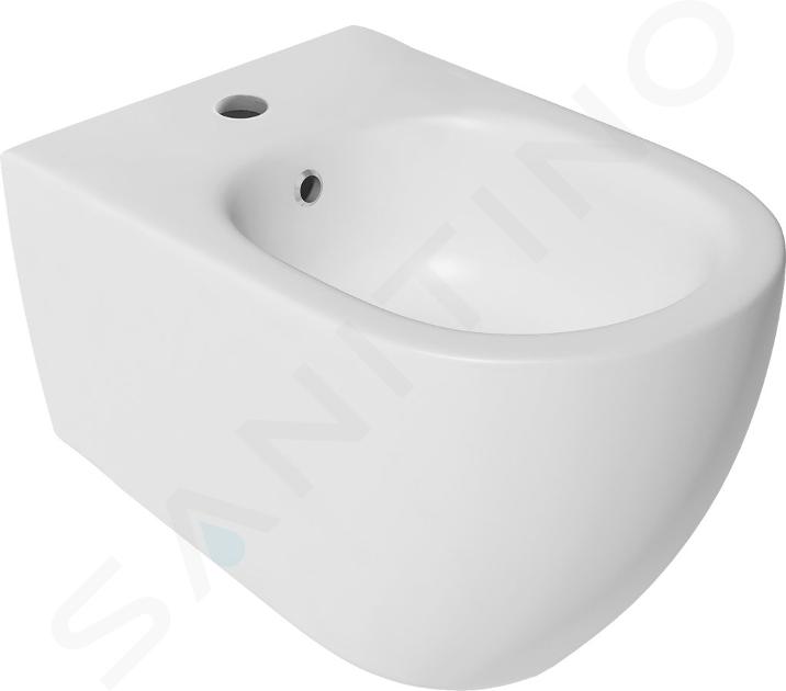 Sapho Infinity - Bidet sospeso, con foro per miscelatore, bianco opaco 10NF41001-2L