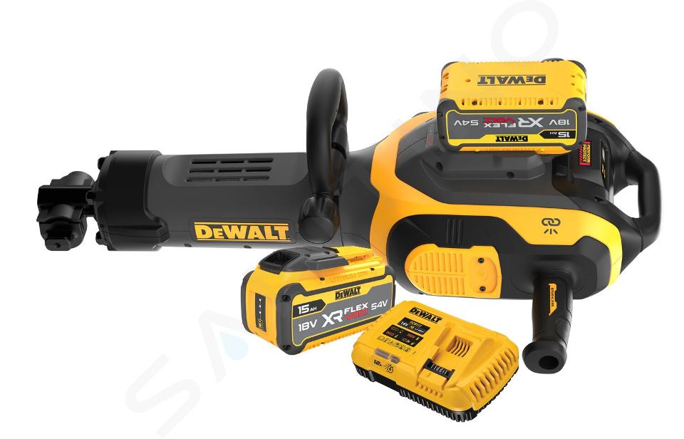 DeWALT Náradie - 54V AKU búracie kladivo, 2x aku 15 Ah XR FLEXVOLT, nabíjačka DCH966Z2