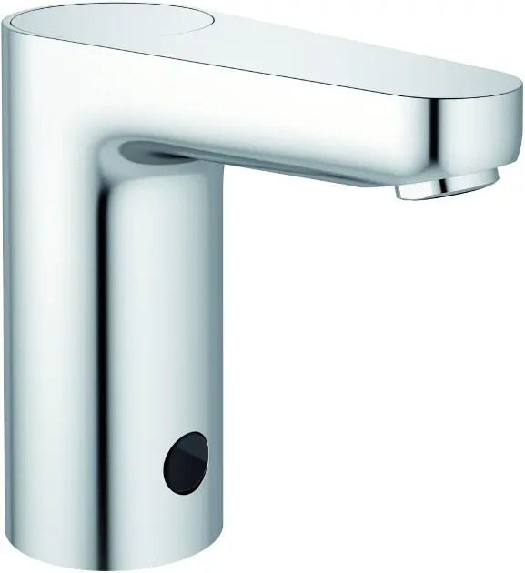 Ideal Standard CeraPlus - Grifo automático de lavabo, alimentación por batería de 6V, cromo A6143AA