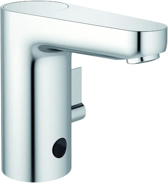 Ideal Standard CeraPlus - Mitigeur de lavabo à capteur, alimentation par pile de 6 V, chrome A6145AA