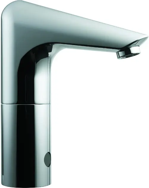 Ideal Standard CeraPlus - Grifo automático de lavabo sin regulador de temperatura (para batería de 6V), cromo A4151AA