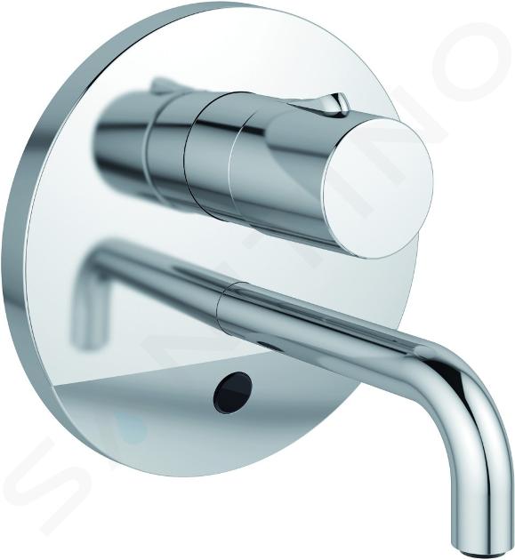 Ideal Standard CeraPlus - Mitigeur de lavabo à capteur pour montage encastré, partie 2, sortie 150 mm, contrôle de la température sur le corps du mitigeur (réseau 230 V), chrome A6148AA