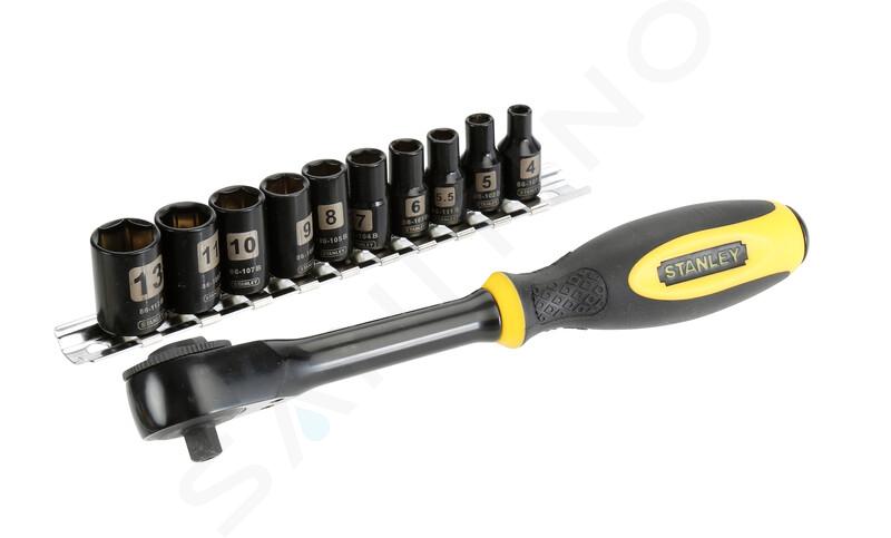 Stanley Outils - Set de 11 douilles avec cliquet 1/4 0-94-607