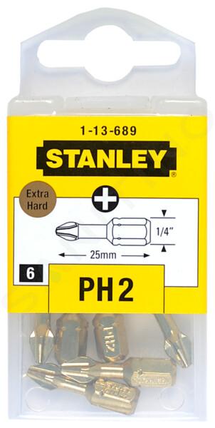 Stanley Accessoires - Set embouts de torsion PH2, 6 pcs 1-13-689