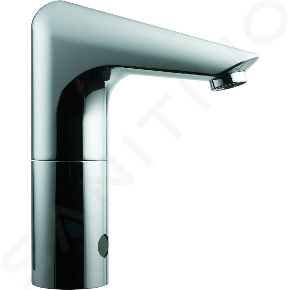 Ideal Standard CeraPlus - Grifo automático de lavabo, con mezclador (para conexión a la batería de 6V), cromo A4152AA