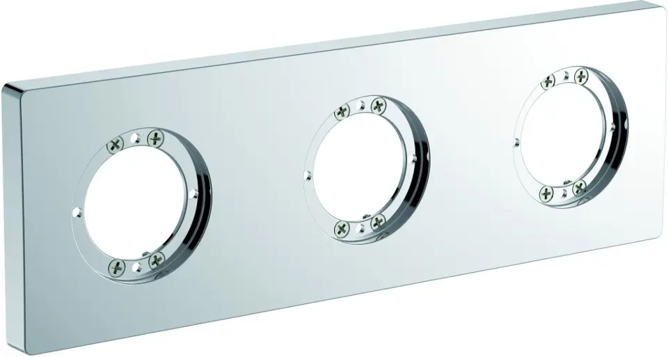Ideal Standard Archimodule - Afdekrozet 3-gats 100 x 266 mm, chroom