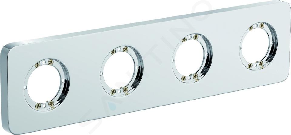 Ideal Standard Archimodule - Rosette de revêtement à 4 trous SOFT 83 x 332 mm, chrome A1543AA