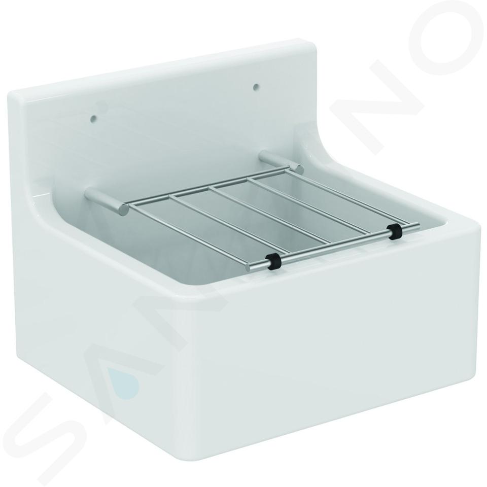 Ideal Standard Pilozzi - Pilozzo 455x380 mm, griglia inclusa, bianco S593901