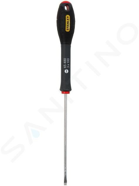 Stanley Herramientas - Destornillador plano, longitud 100 mm 1-65-480