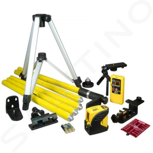 Stanley Accesorios - Láser transversal, alcance 25 m, con accesorios 1-77-121