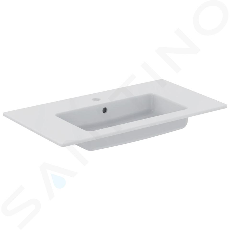 Ideal Standard Tempo - Lavabo para mueble 82x45x14 cm, con 1 orificio para grifería, blanco E066901