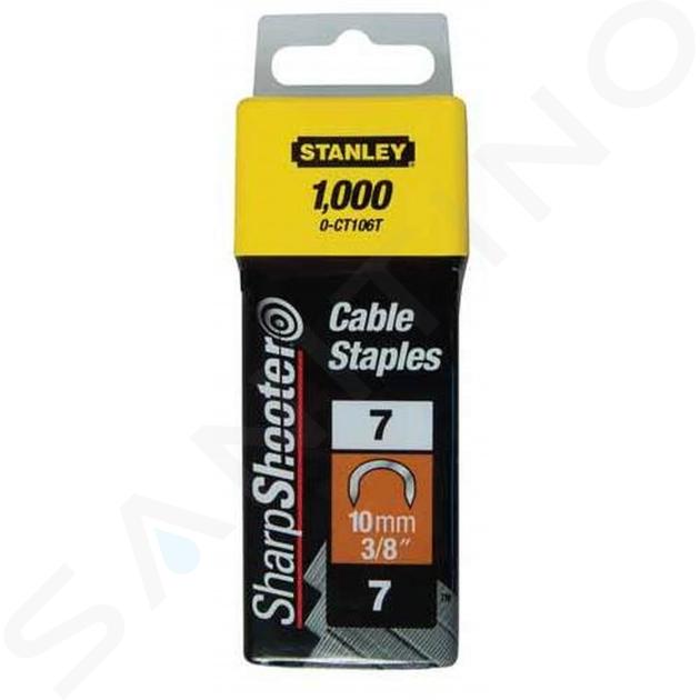 Stanley Accesorios - Grapas para cables, tipo 7, 10 mm, 1000 unid. 1-CT106T