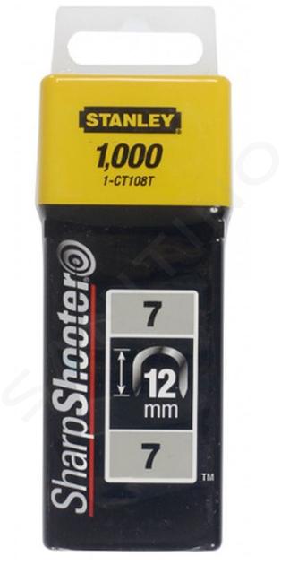 Stanley Accesorios - Grapas para cables, tipo 7, 12 mm, 1000 unid. 1-CT108T