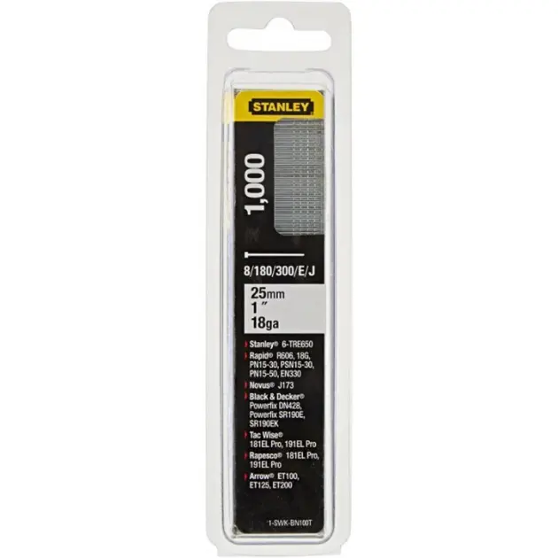 Stanley Accesorii - Cuie, 25 mm, 1000 buc 1-SWKBN100T