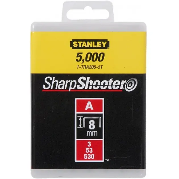 Stanley Accessoires - Agrafes type A, 8 mm, 5000 pcs 1-TRA205-5T