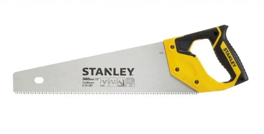 Stanley Outils - Scie à main 7 TPI, longueur : 38 cm 2-15-281