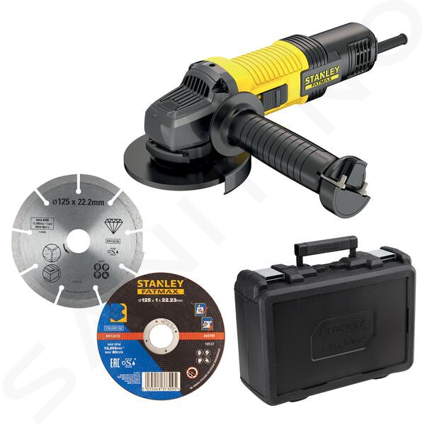 Stanley Gereedschap - Haakse slijper 125 mm, 850 W FMEG220KA-QS