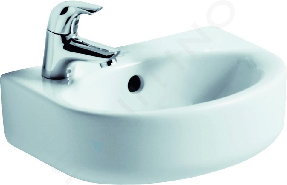 Ideal Standard Connect - Umývátko 35x16x26 cm, 1 otvor pro baterii, s přepadem, bílá E791201