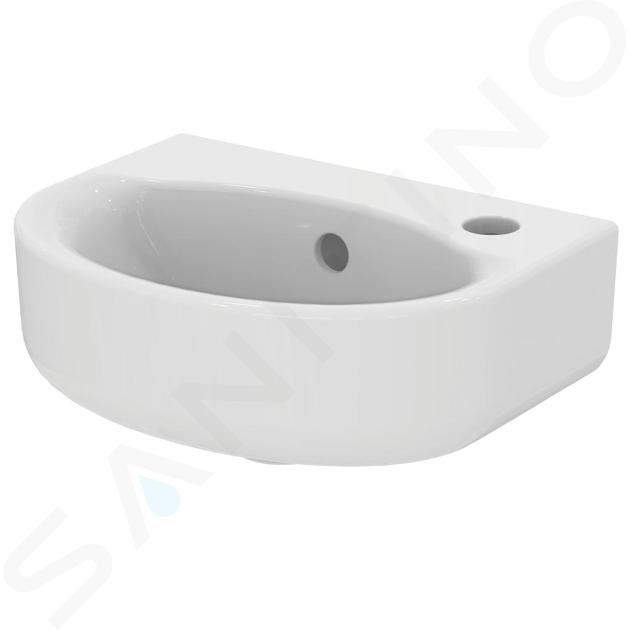 Ideal Standard Connect - Lavamanos 350x155x260 mm, orificio para grifo, con rebosadero, blanco E791301