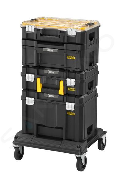 Stanley Pro-Stack - Set di trolley e 4 valigette portautensili FMST1-80107