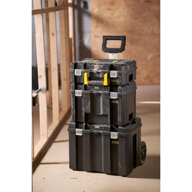 Stanley Accessoires - Set van trolley en 3 gereedschapskoffers