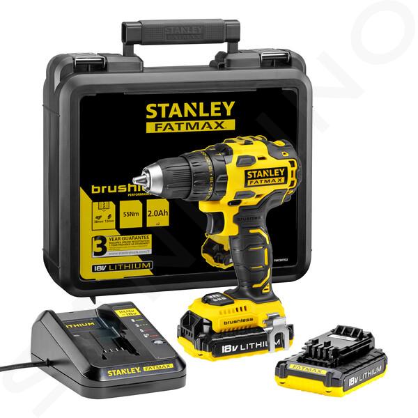 Stanley Gereedschap - 18V ACCU-klopboor-/schroefmachine, 2x accu 2,0 Ah, Li-Ion, lader KFMCD607D2K-QW