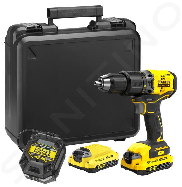 Stanley Gereedschap - 18V ACCU-klopboor-/schroefmachine, 2x accu 1,5 Ah, Li-Ion, lader SFMCD715C2K-QW