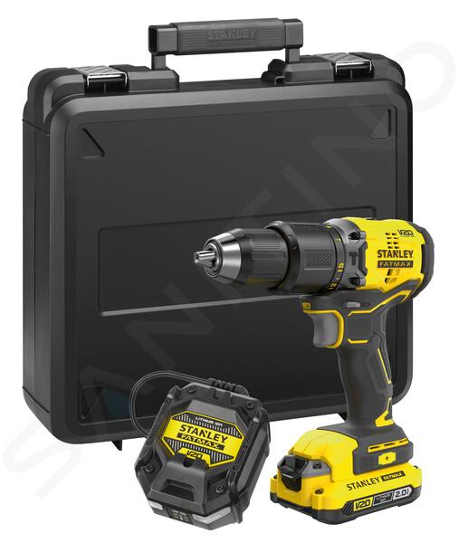 Stanley Gereedschap - 18V ACCU-klopboor-/schroefmachine, 1x accu 2,0 Ah, Li-Ion, lader SFMCD715D1K-QW