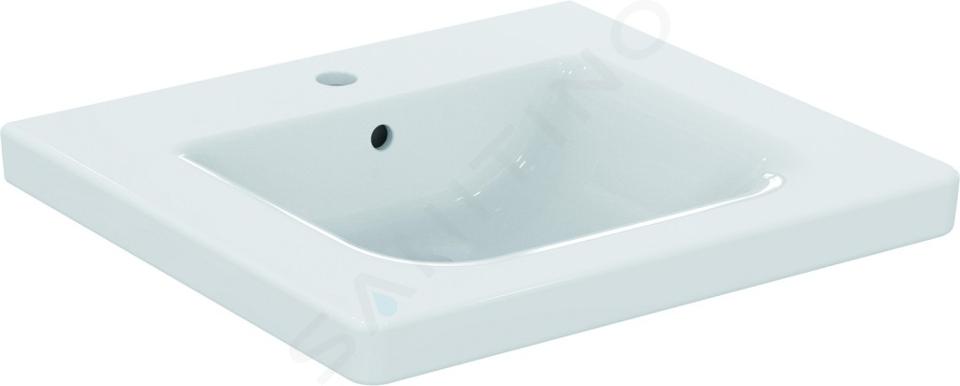 Ideal Standard Connect Freedom - Lavabo 600x560 mm, 1 ouverture pour mitigeur, blanc E548201