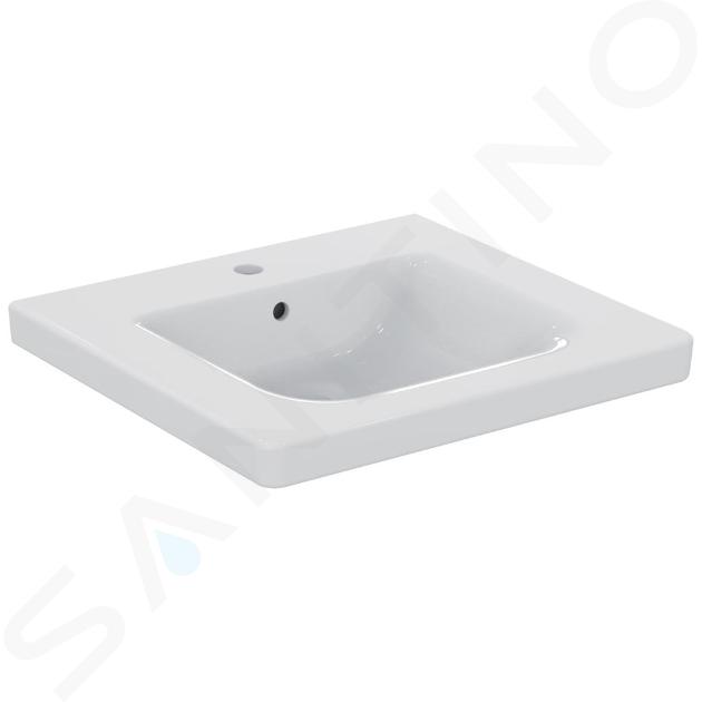 Ideal Standard Connect Freedom - Lavabo 60x56 cm, 1 orificio para grifo, con Ideal Plus, blanco E5482MA