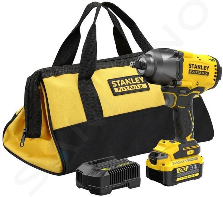 Stanley Herramientas - Llave de impacto AKU 18V, 1x batería 4,0 Ah Li-Ion, cargador SFMCF940M1-QW