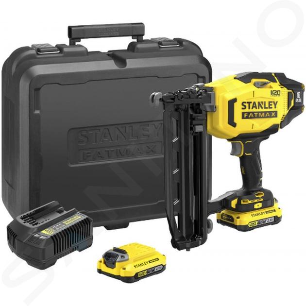 Stanley Outils - Cloueuse sans fil 18V 25-64 mm, 2 batteries 2,0 Ah Li-Ion, chargeur SFMCN616D2K-QW