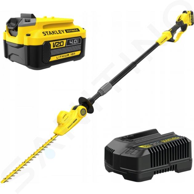 Stanley Utilaje tehnice de grădinărit - Trimmer pentru gard viu 45 cm pe acumulator de 18V, 1x bat. de 4,0 Ah Li-Ion, încărcător SFMCPH845M1-QW